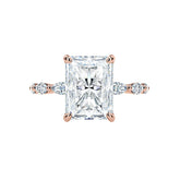 Radiant & Marquise Diamond Engagement Ring